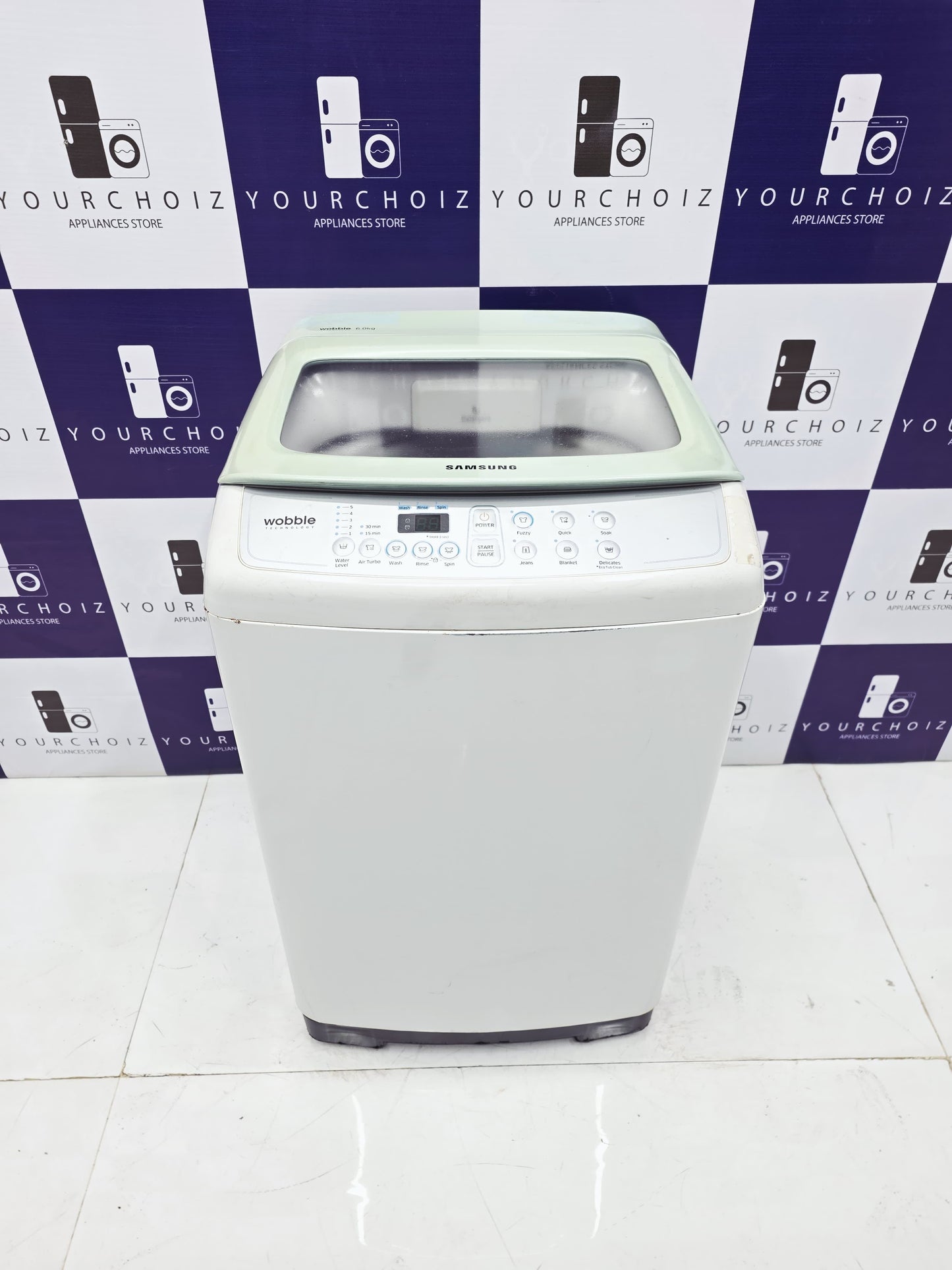 Samsung 6kg Top Load Fully Automatic Washing Machine Wobble Technology (Pre-Owned)