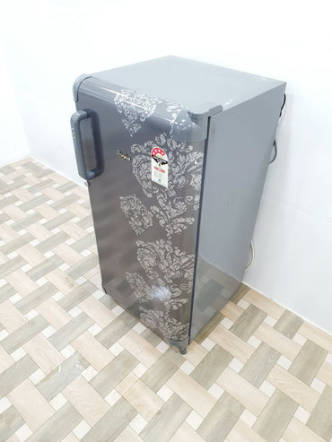 Whirlpool 180L Single Door Refrigerator – Grey Floral (Refurbished)