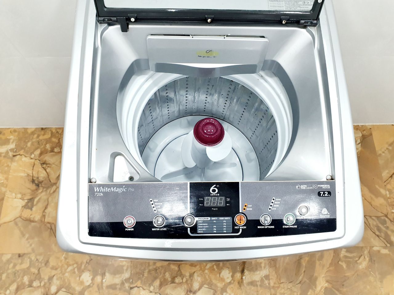 Whirlpool 7.2 Kg WhiteMagic Pro Fully Automatic Top Load Washing Machine – Grey (Refurbished)