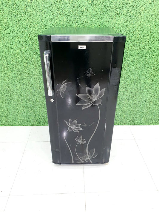 Haier 190L Direct Cool Single Door Refrigerator – Floral Black (Refurbish