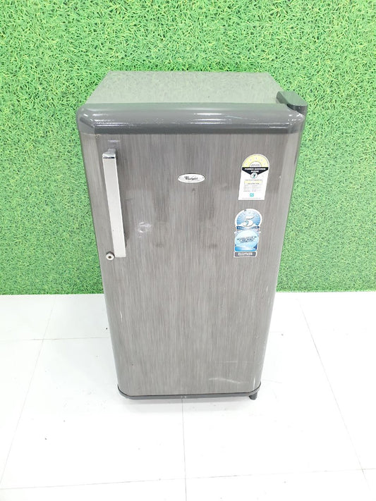 Whirlpool 190–200 L Single Door Refrigerator – Steel Finish (Refurbished)