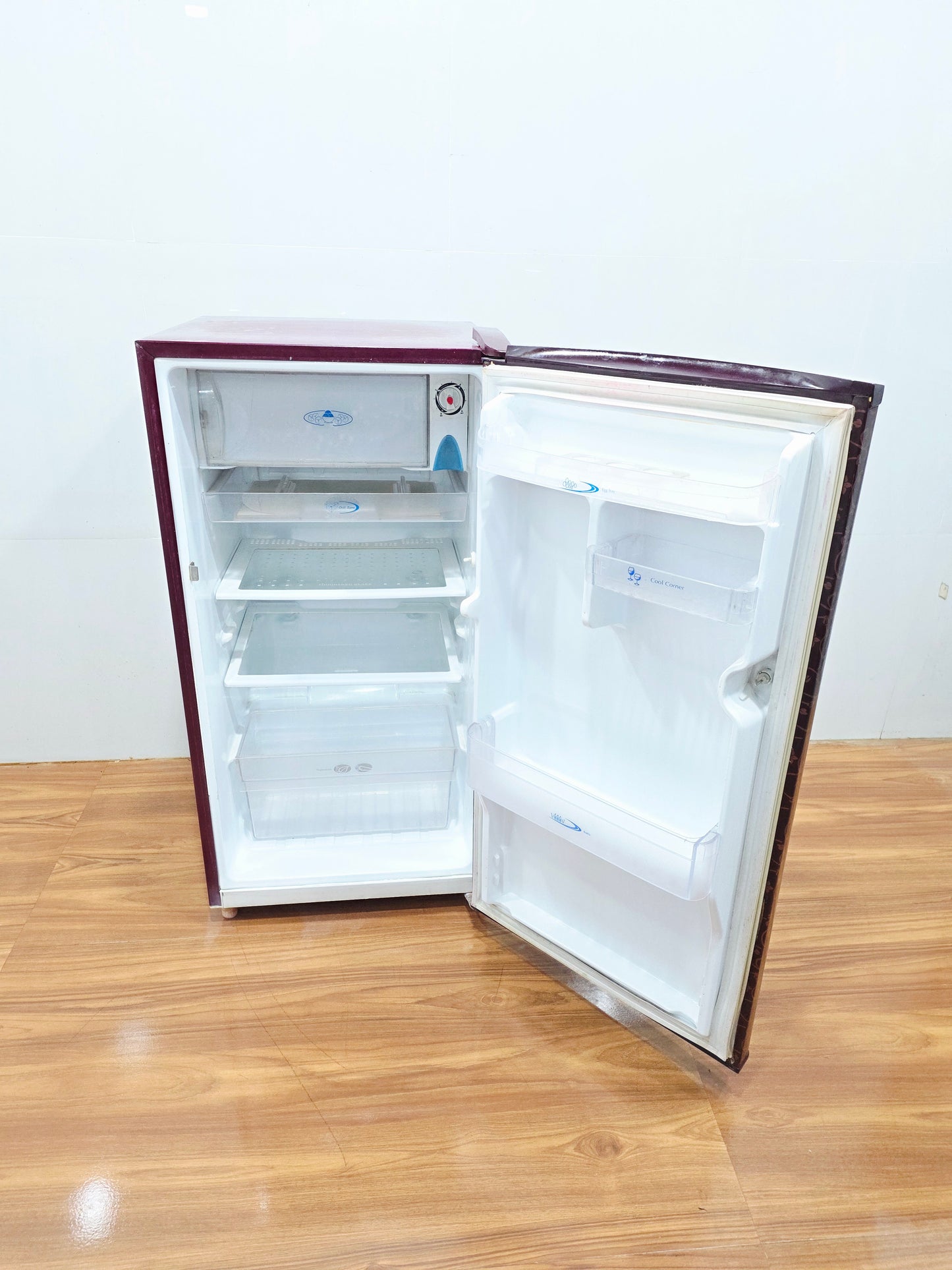 Videocon 190L Single Door Refrigerator – Maroon Floral (Refurbished)