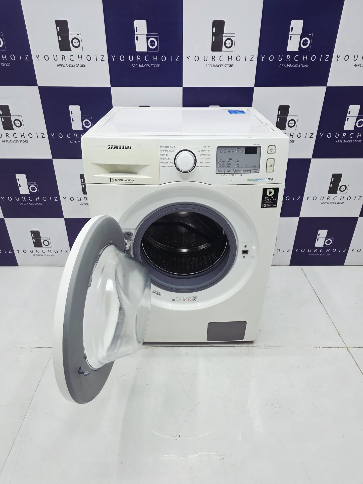Samsung 8kg Front Load Fully Automatic Washing Machine Digital inverter
(Pre-Owned)