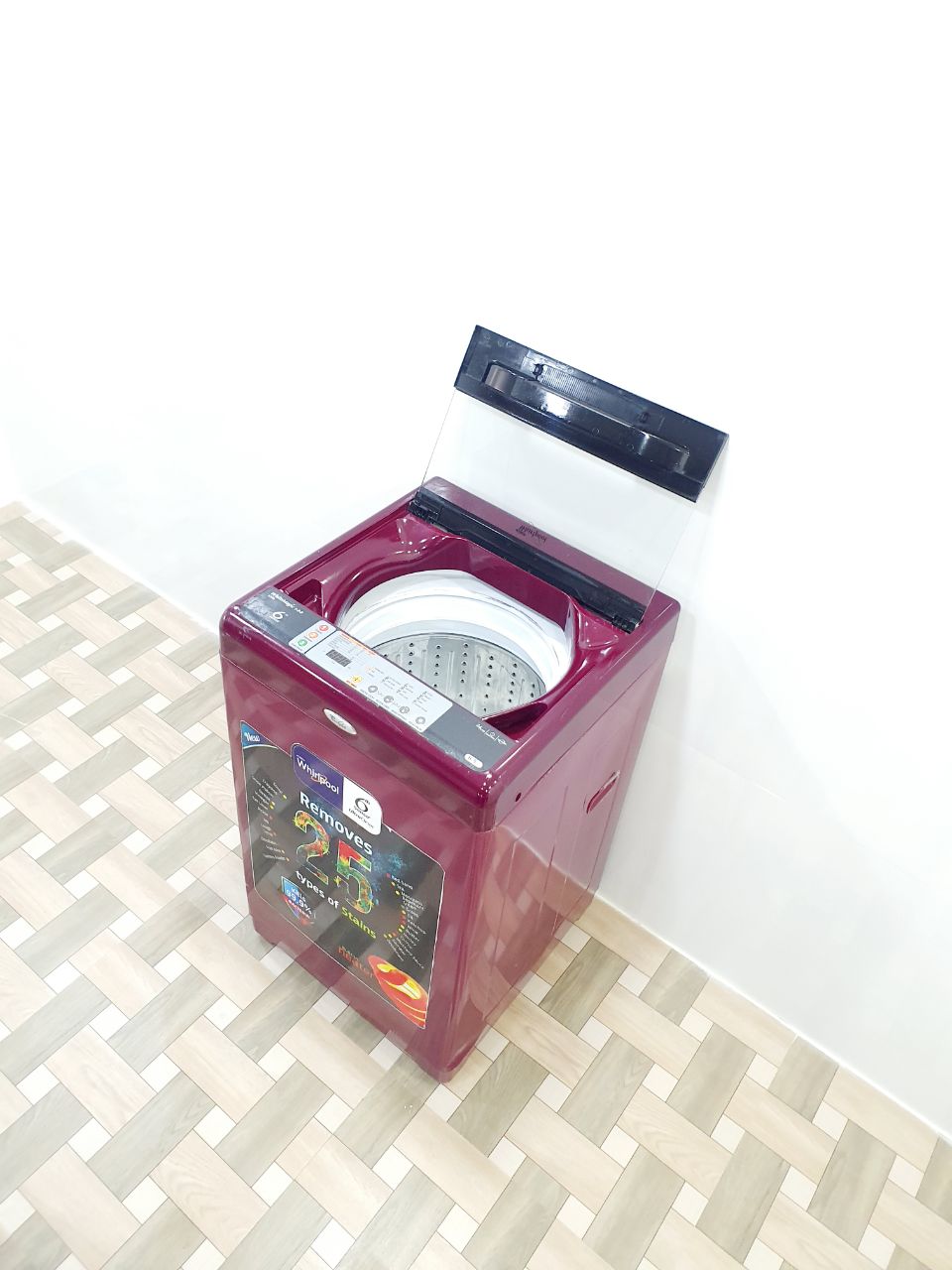 Whirlpool 6.5 Kg Fully Automatic Top Load Washing Machine – Wine Red (Refurbished)