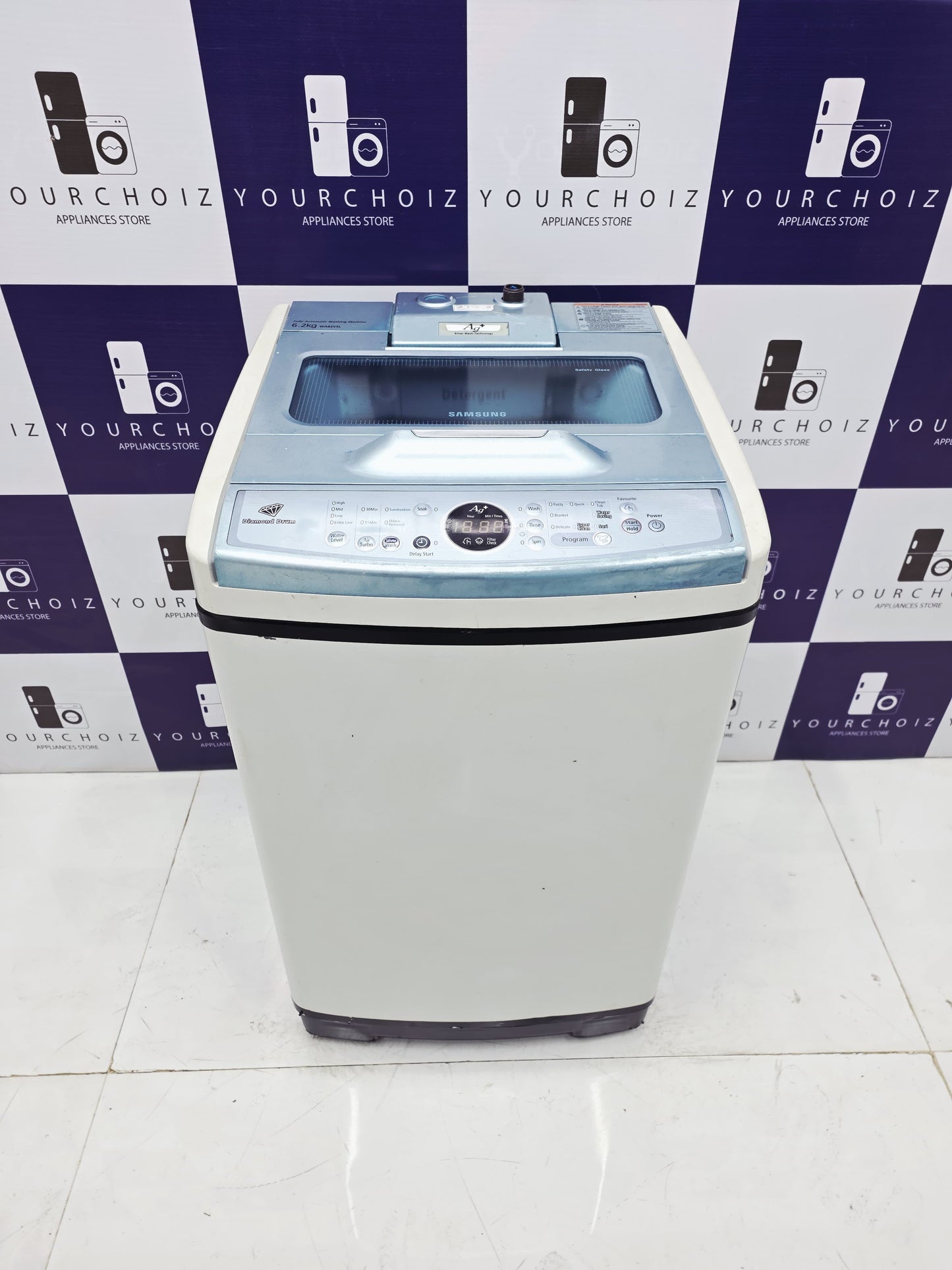 Samsung 6kg Top Load Fully Automatic Washing Machine Diamond Drum (Pre-Owned)
