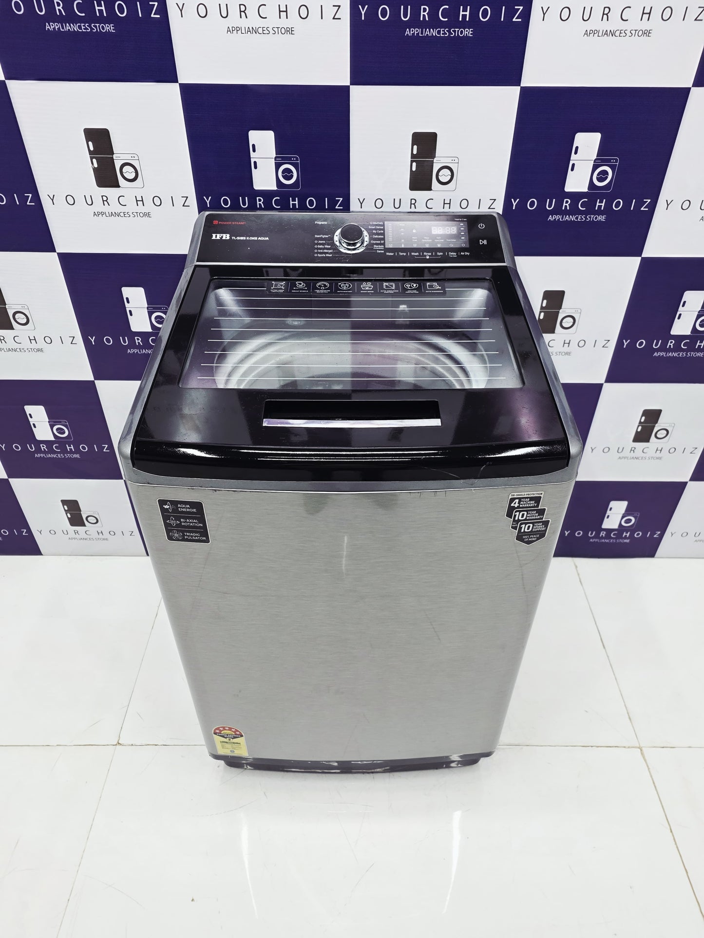 IFB 11kg Top Load Fully Automatic Washing Machine Power Steam  Aqua 
 (Pre-Owned)