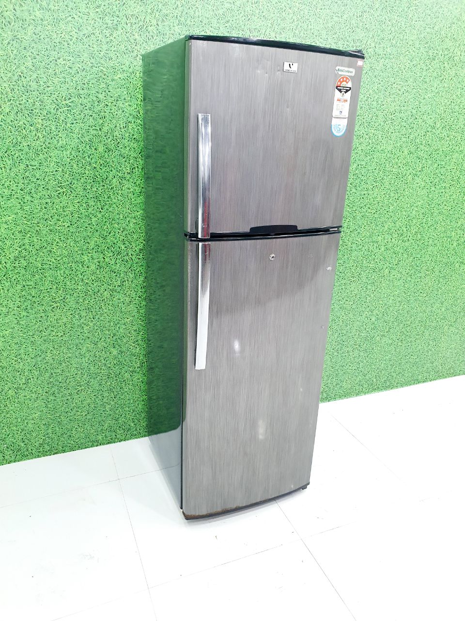 Videocon 250–275 L Double Door Refrigerator – Steel Finish (Refurbished)