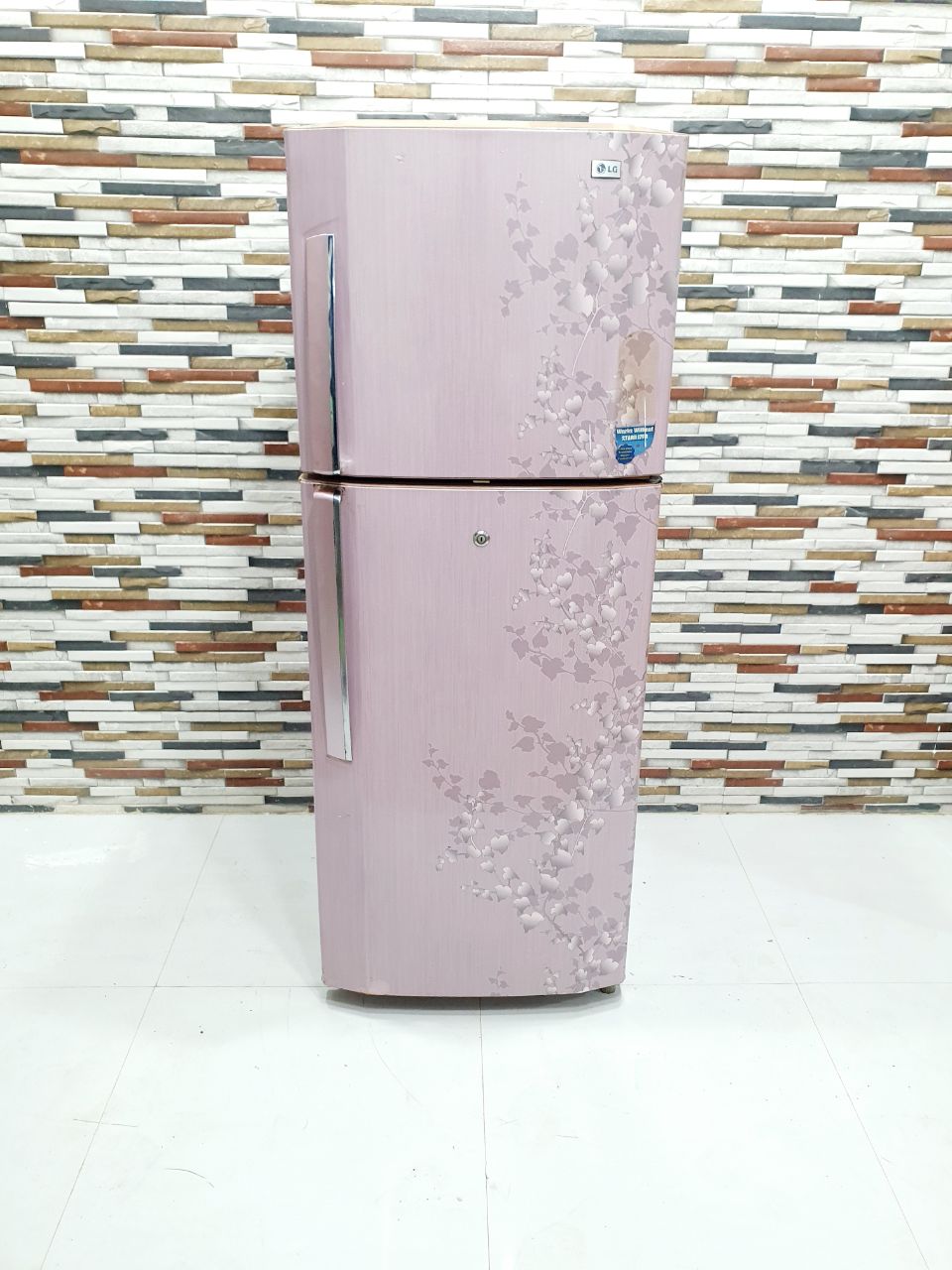 LG 260L Frost-Free Double Door Refrigerator – Floral Pink (Refurbished)
