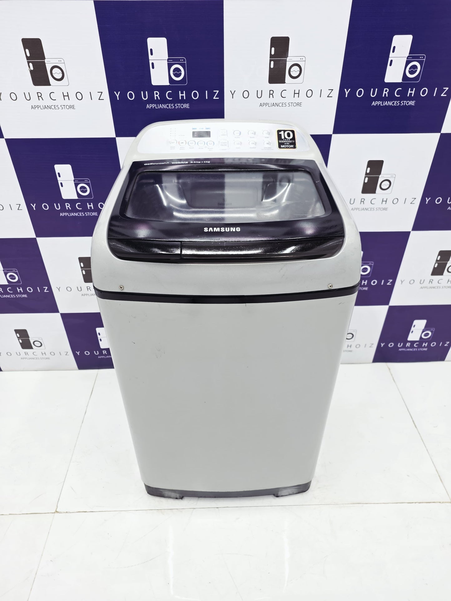 Samsung 6.5kg+1kg ActiveWash+ Wobble Technology Top Load Fully Automatic Washing Machine (Pre-Owned)