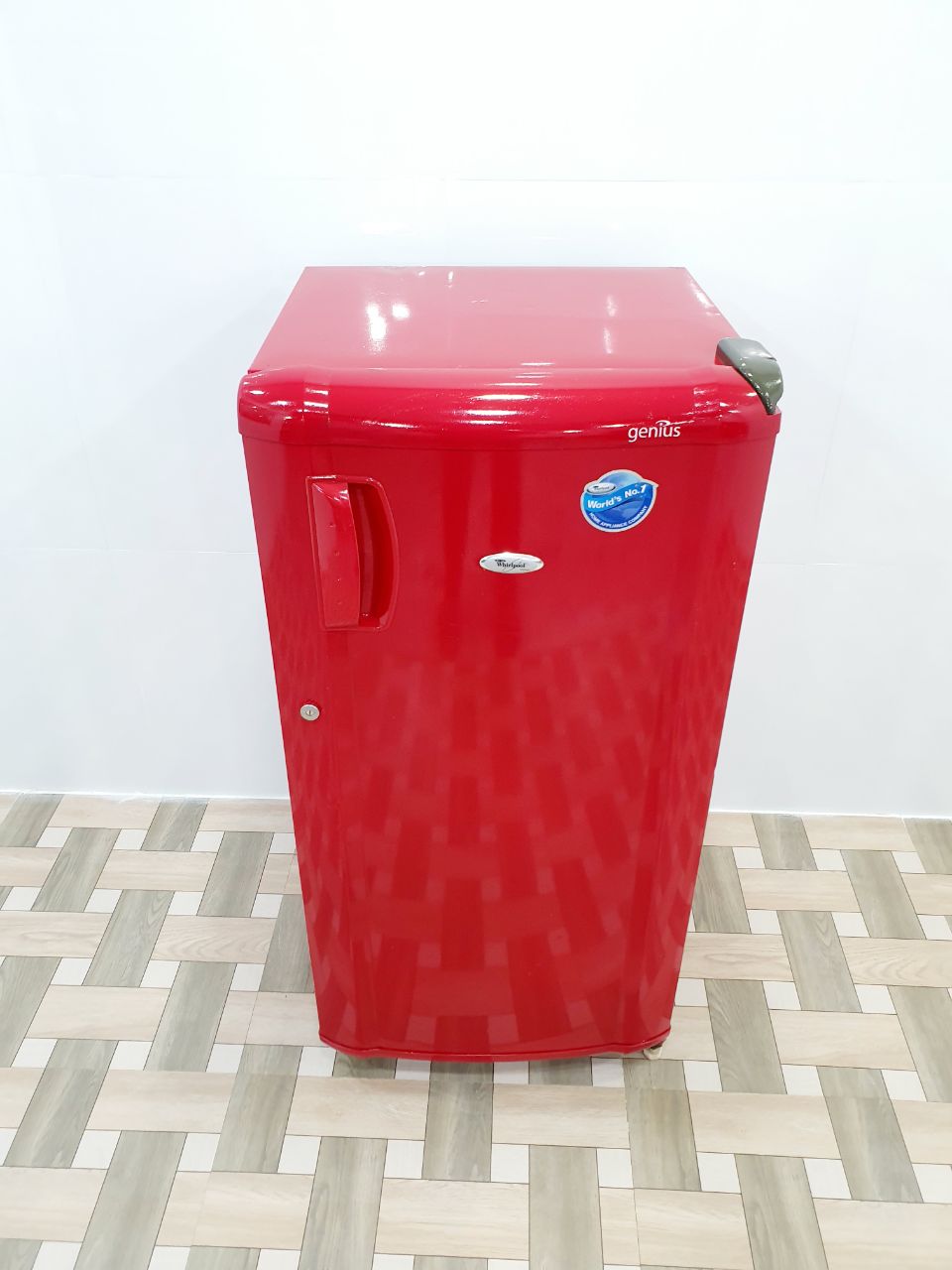 Whirlpool 190L Single Door Refrigerator – Red (Refurbished)