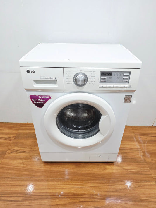LG 6 Kg Fully Automatic Front Load Washing Machine – White (Refurbished)