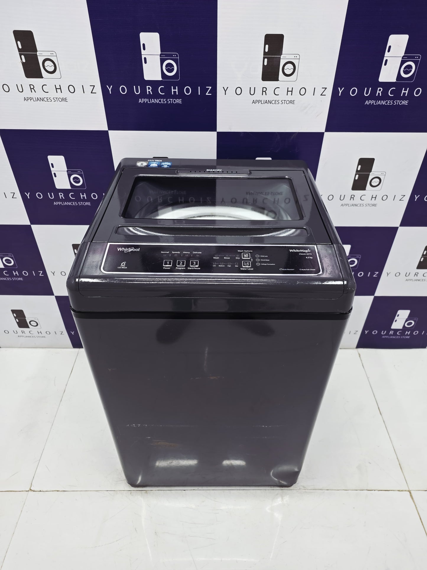 Whirlpool 6.2kg Top Load Fully Automatic Washing Machine Whitemagic Classic  (Pre-Owned)