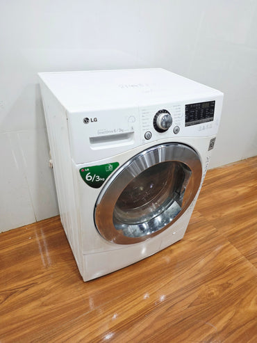 LG 6/3 Kg Fully Automatic Front Load Washing Machine – White (Refurbished)