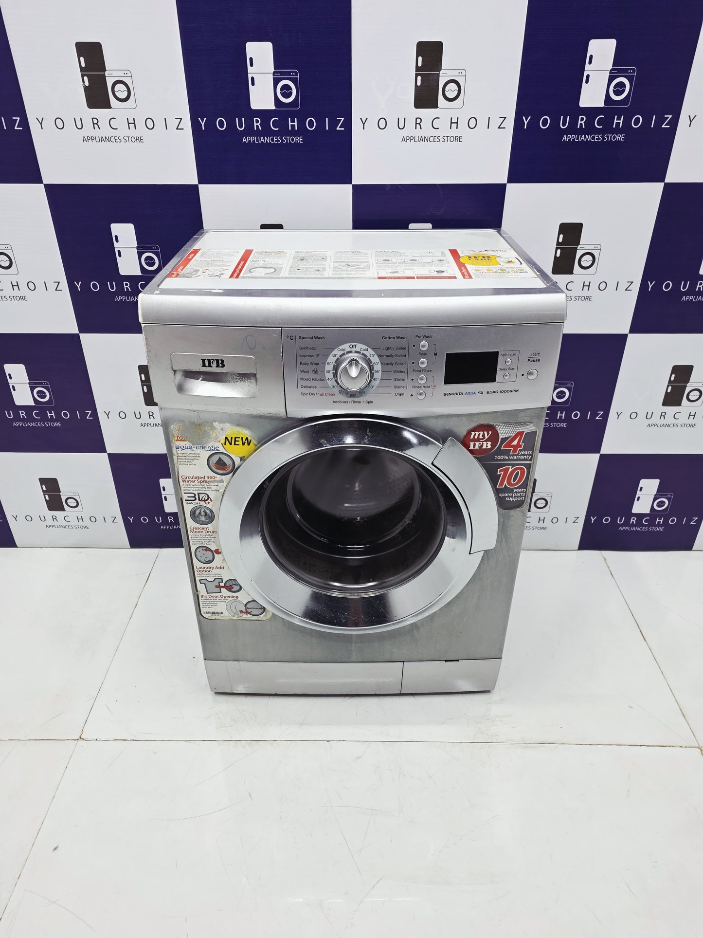 IFB 6.5kg Front Load Fully Automatic Washing Machine Senorita Aqua (Pre-Owned)