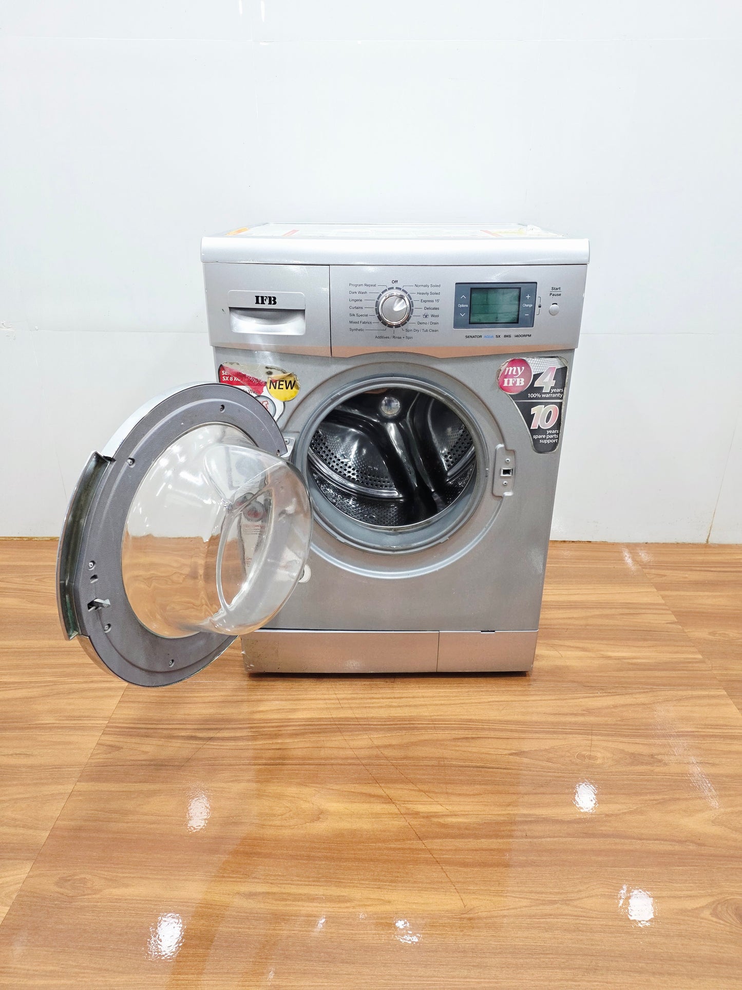 IFB 8 Kg Fully Automatic Front Load Washing Machine – Silver (Refurbished)