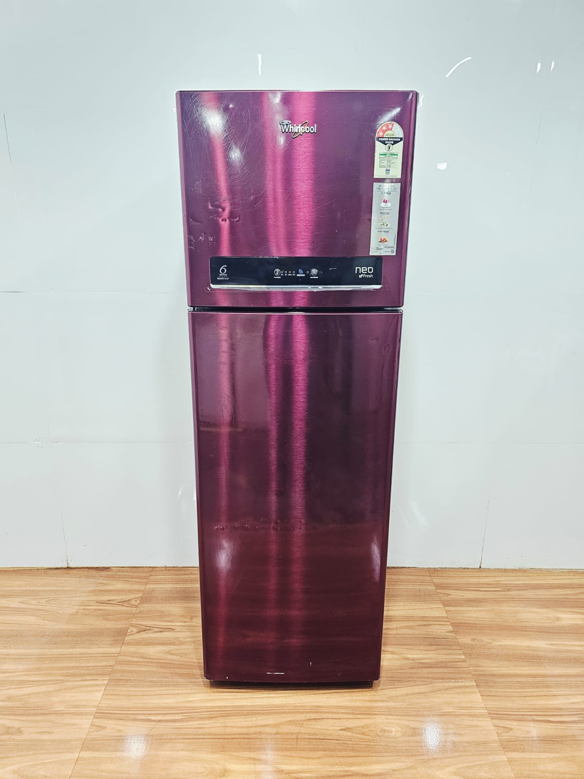 Whirlpool 292L Double Door Refrigerator – Purple (Refurbished)