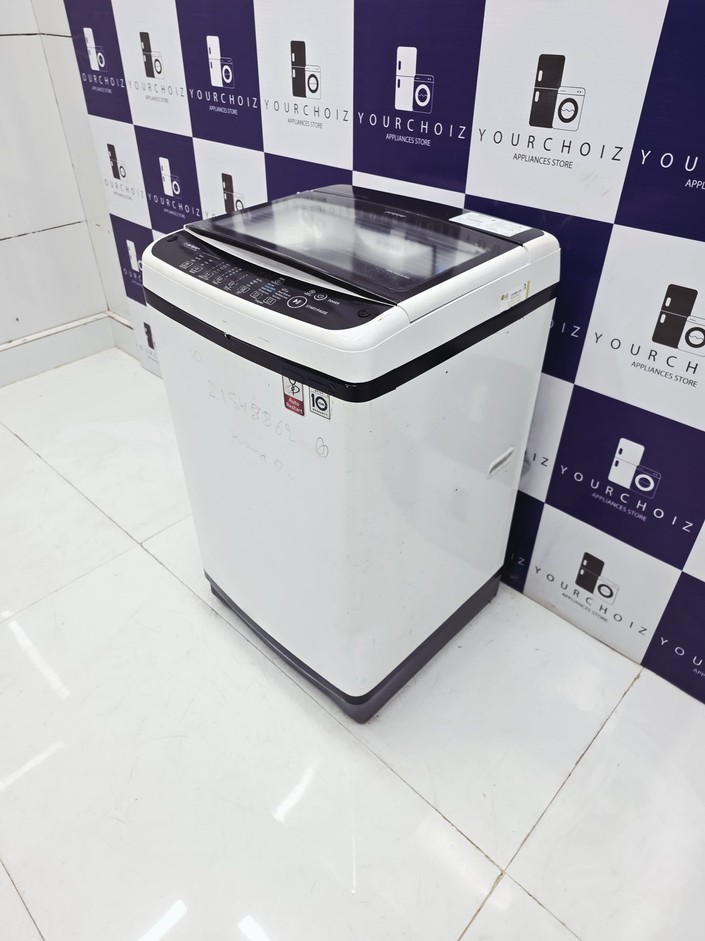 LG 6.5kg Top Load Fully Automatic Washing Machine Smart Inverter  (Pre-Owned)