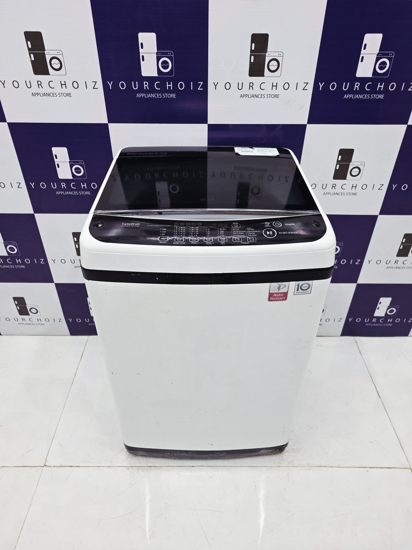 LG 6.2kg Top Load Fully Automatic Washing Machine Smart Inverter (Pre-Owned)