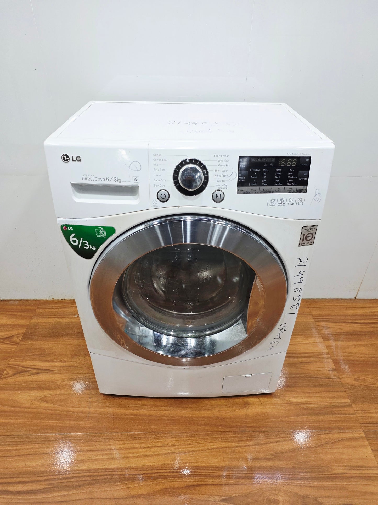 LG 6/3 Kg Fully Automatic Front Load Washing Machine – White (Refurbished)