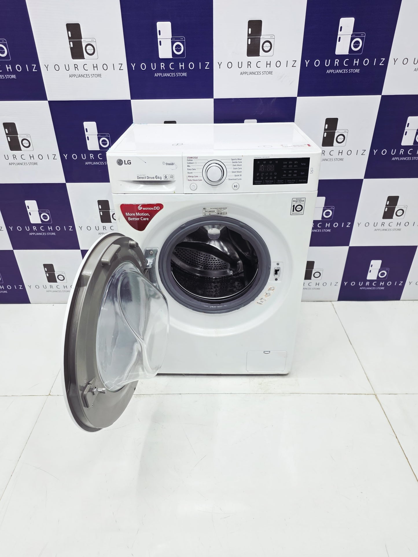 LG 6kg Front Load Fully Automatic Washing Machine Inverter Direct Drive  (Pre-Owned)