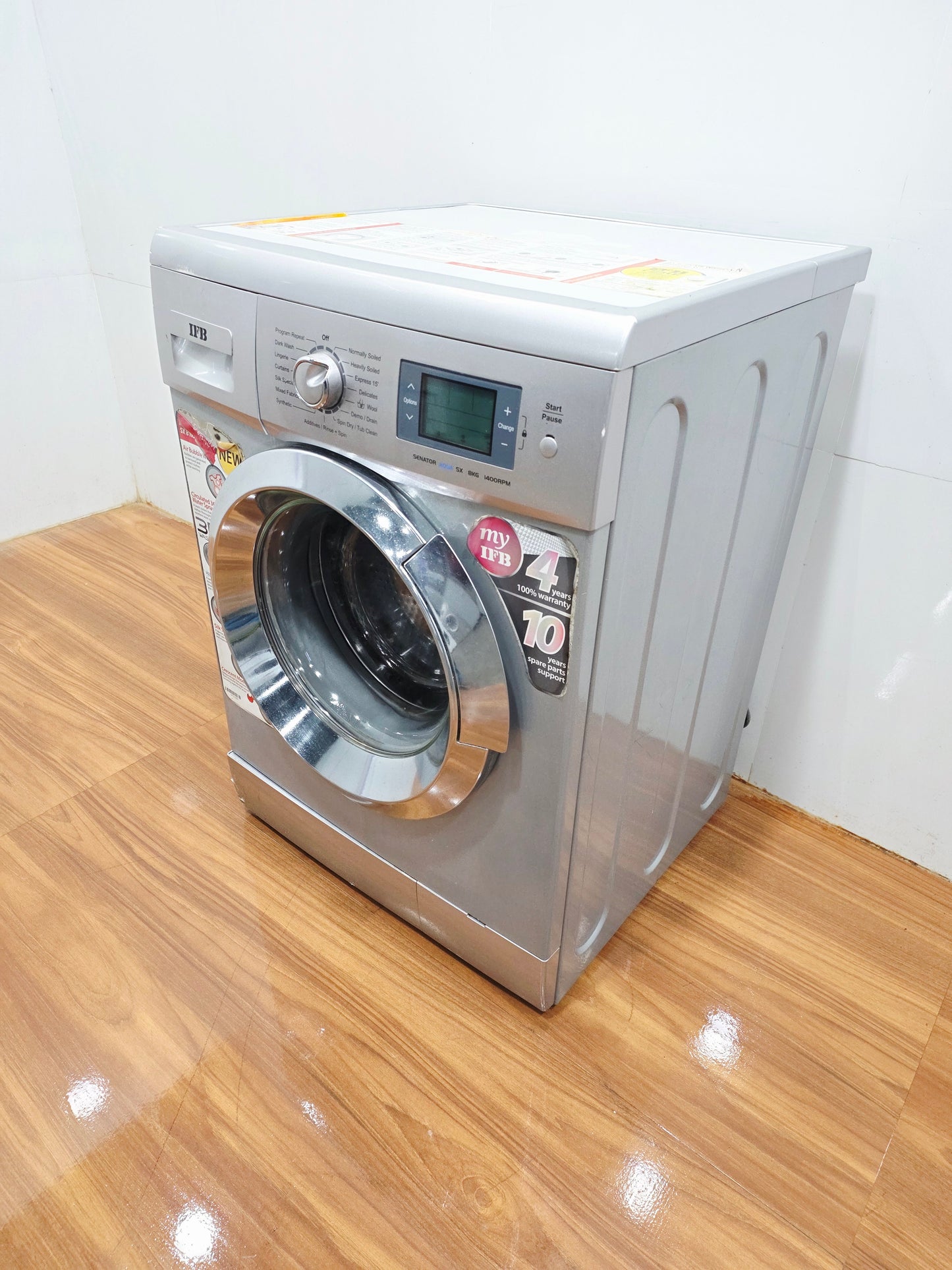 IFB 8 Kg Fully Automatic Front Load Washing Machine – Silver (Refurbished)