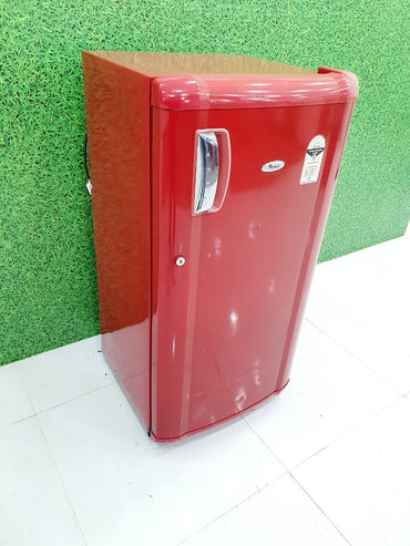 Whirlpool 190–200 L Single Door Refrigerator – Red Finish (Refurbished)