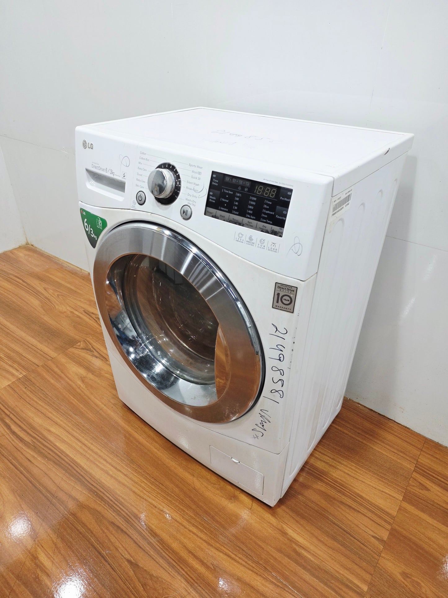 LG 6/3 Kg Fully Automatic Front Load Washing Machine – White (Refurbished)