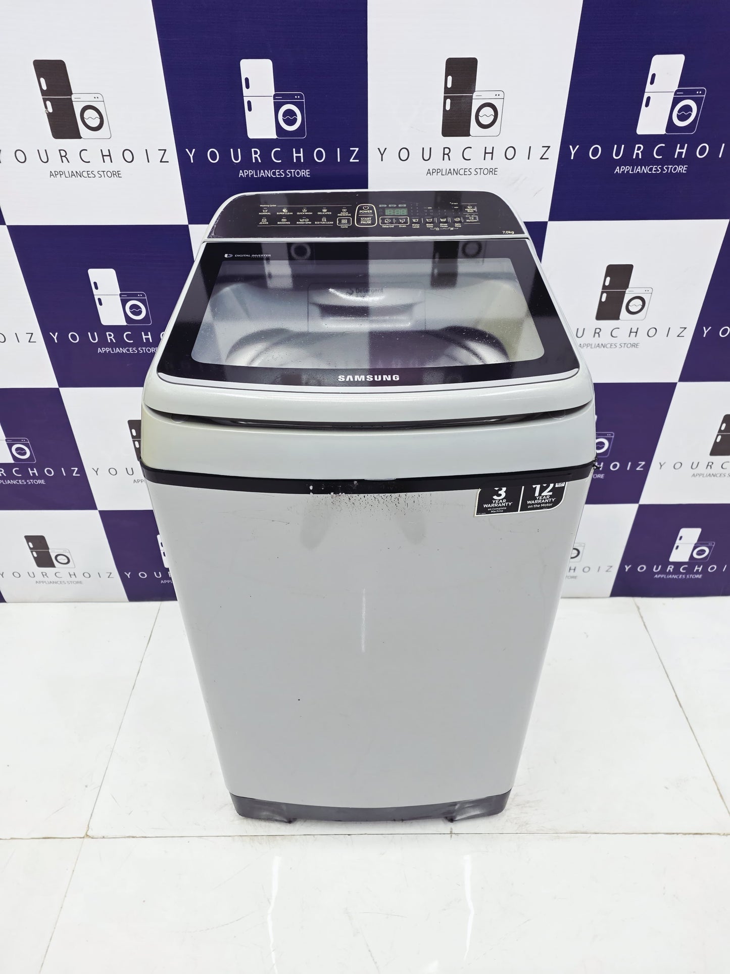 Samsung 7.5kg Top Load Fully Automatic Washing Machine Digital Inverter  (Pre-Owned)