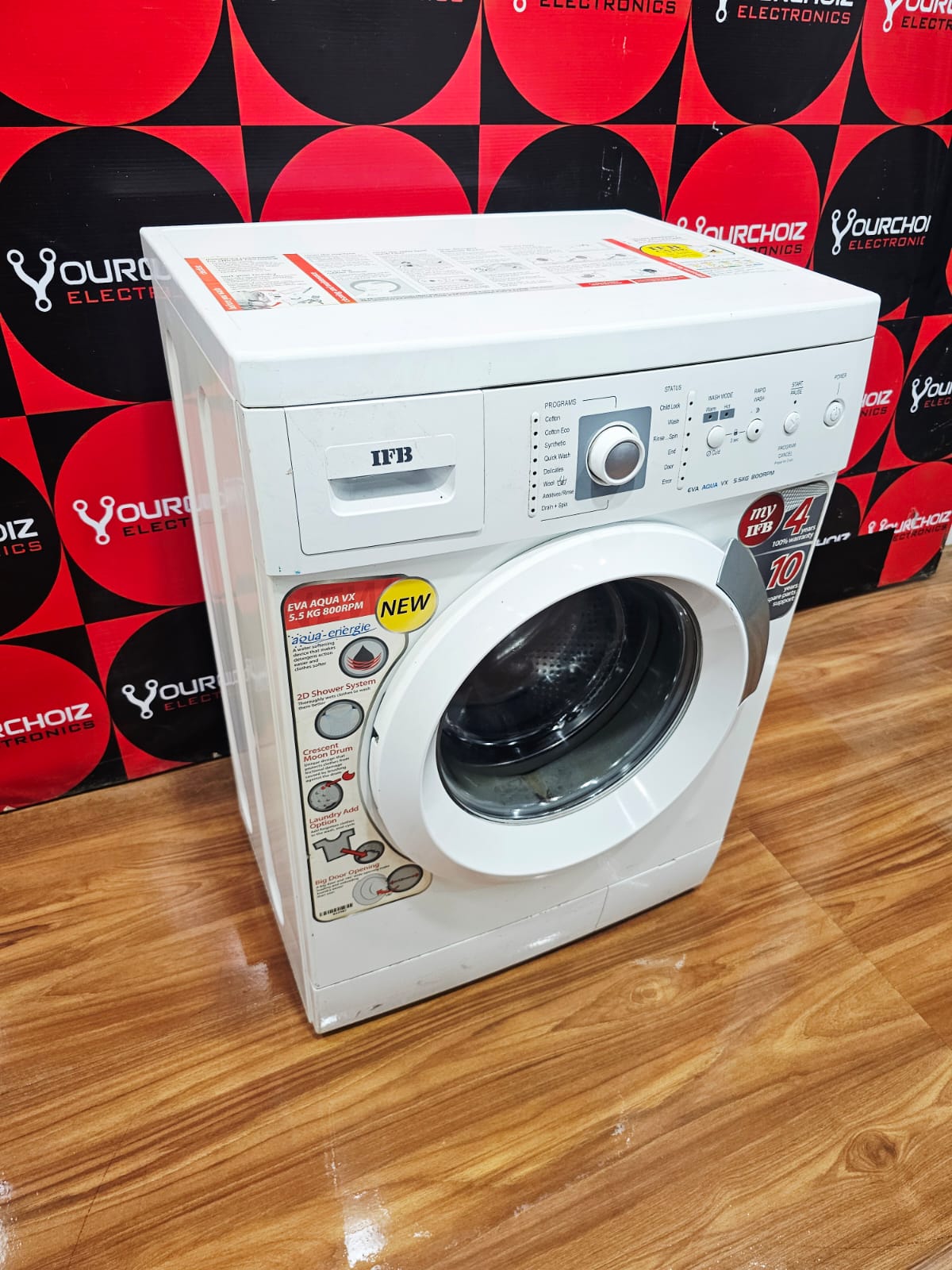 IFB 5.5 Kg Fully Automatic Front Load Washing Machine – Eva Aqua VX (Refurbished)