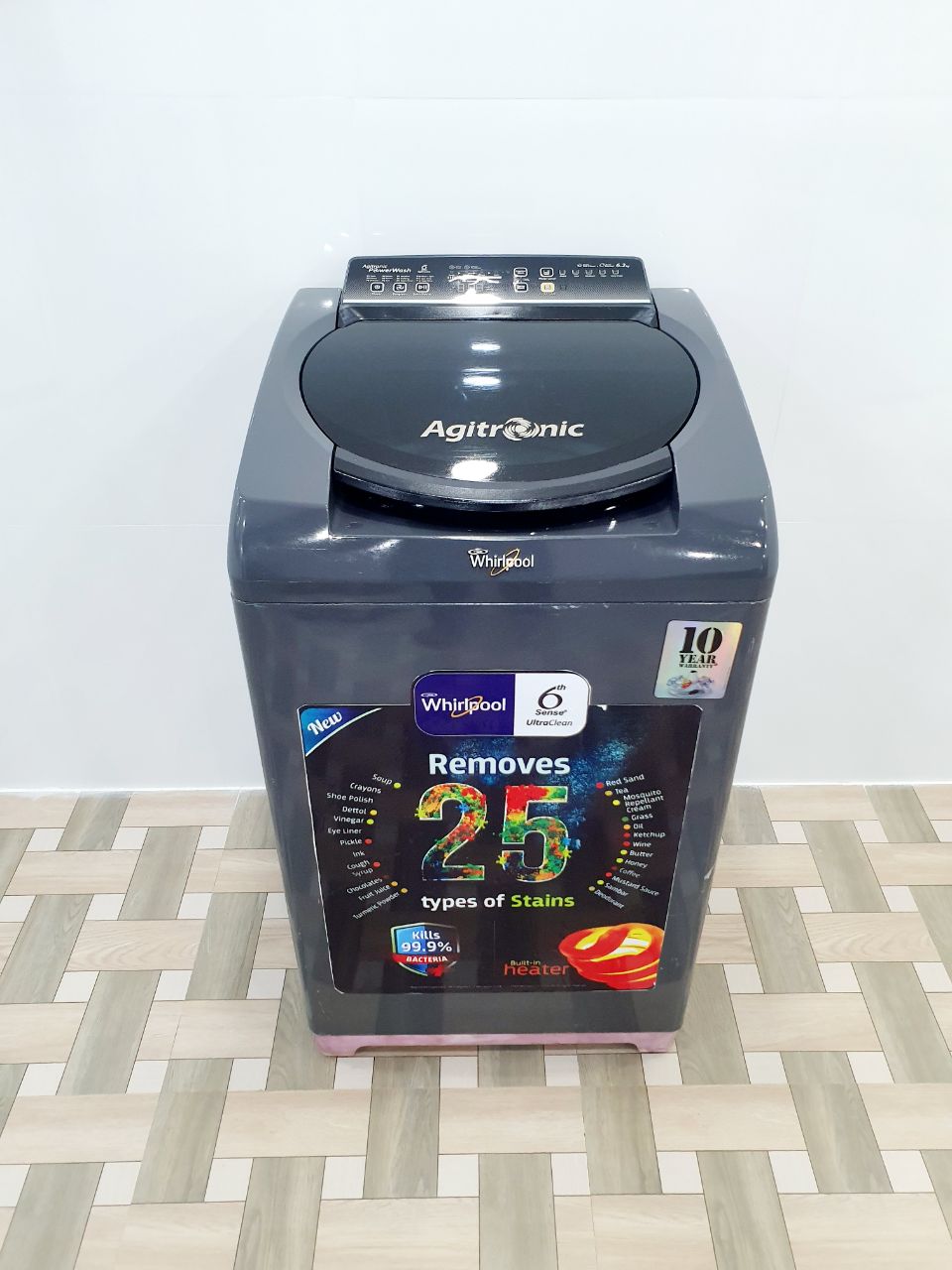 Whirlpool 6.5 Kg Fully Automatic Top Load Washing Machine – Dark Grey (Refurbished)