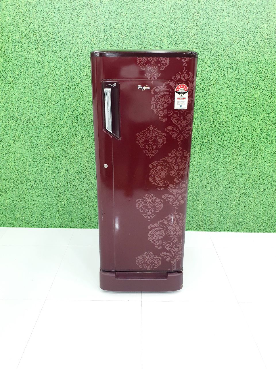 Whirlpool 190–200 L Single Door Refrigerator – Floral Design (Refurbished)