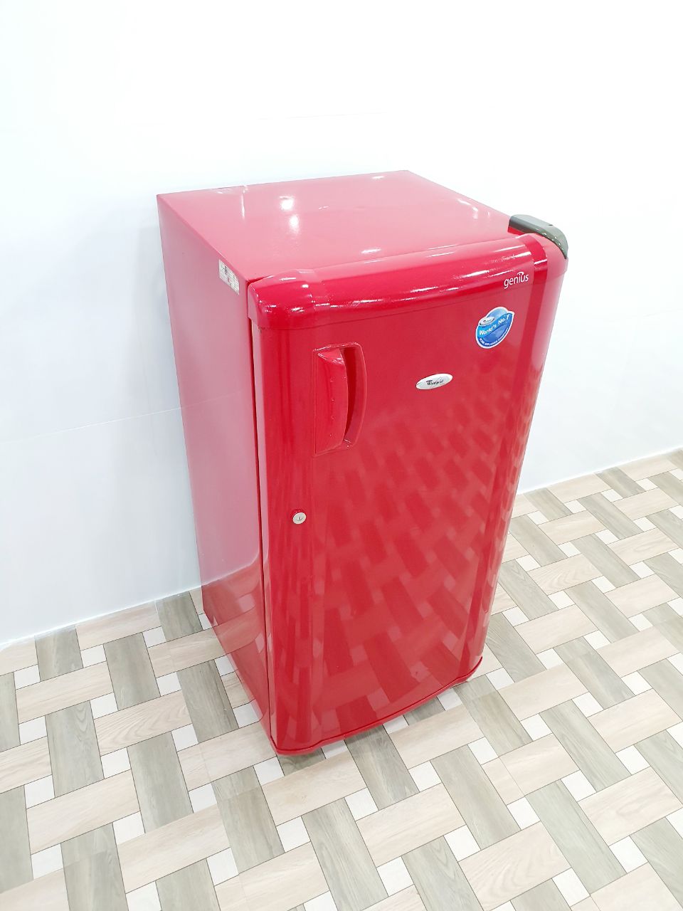 Whirlpool 190L Single Door Refrigerator – Red (Refurbished)