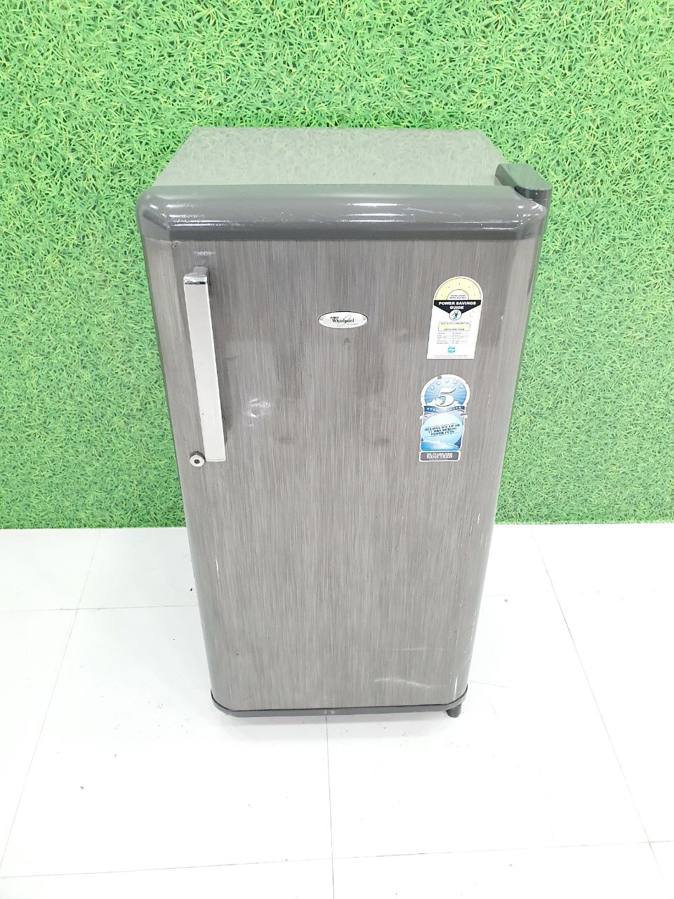 Whirlpool 190–200 L Single Door Refrigerator – Steel Finish (Refurbished)