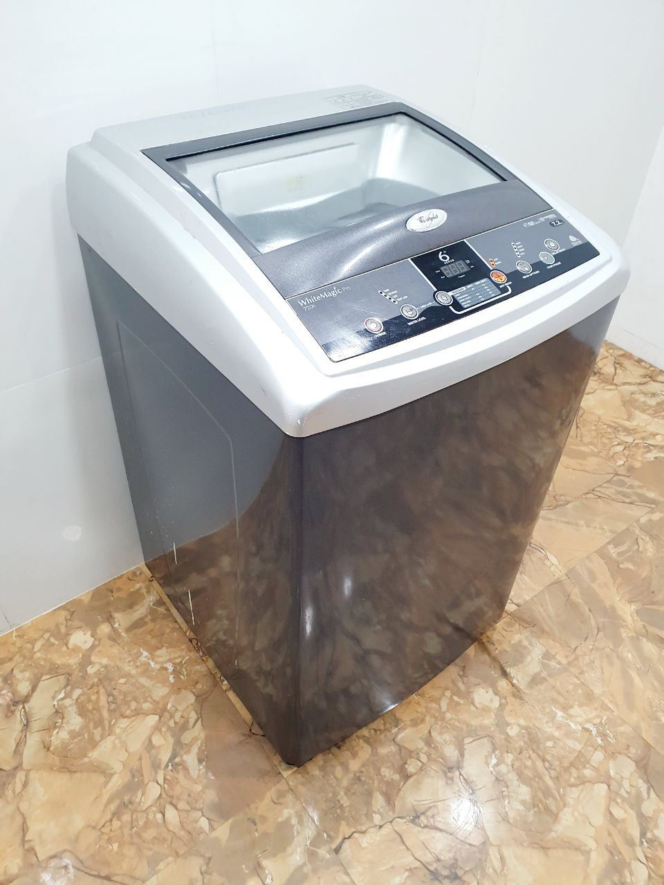Whirlpool 7.2 Kg WhiteMagic Pro Fully Automatic Top Load Washing Machine – Grey (Refurbished)
