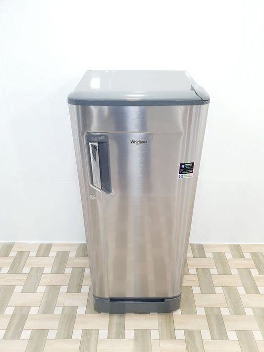 Whirlpool 200L Single Door Refrigerator – Stainless Steel (Refurbished)