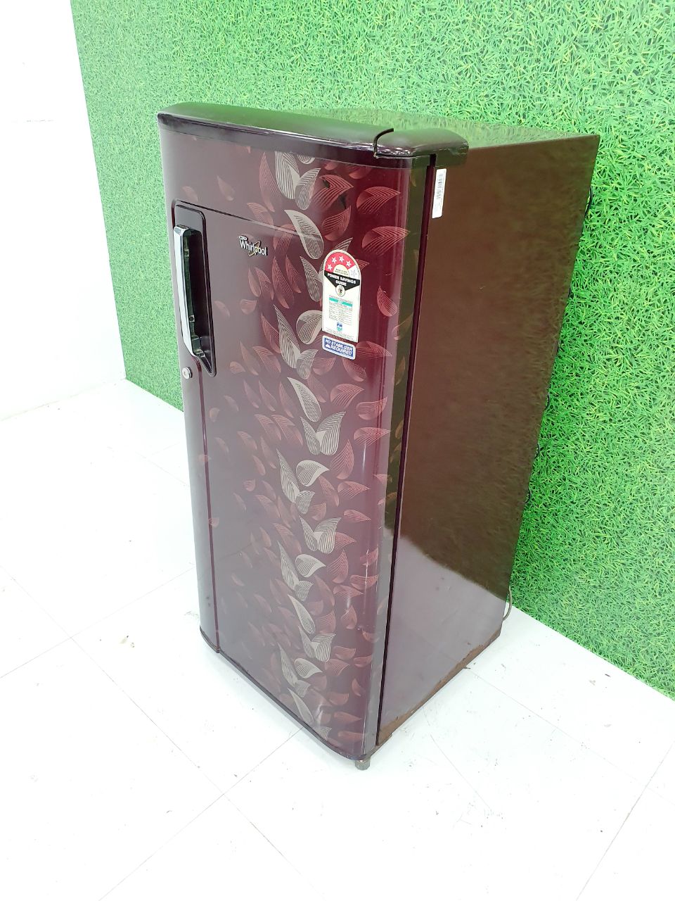 Whirlpool 190–200 L Single Door Refrigerator – Leaf Design (Refurbished