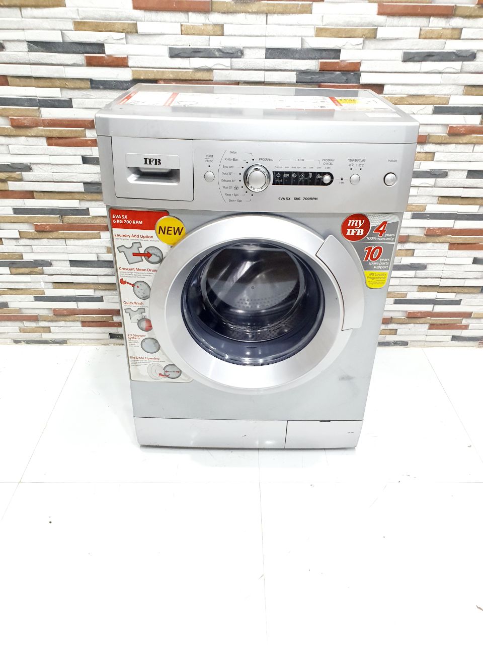 IFB 6 Kg Front Load Fully Automatic Washing Machine – Silver (Refurbished)