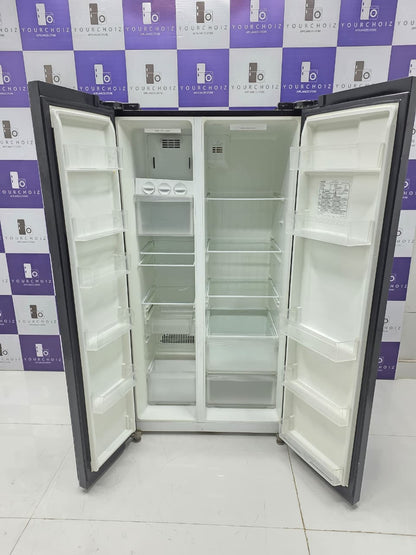 Panasonic 592L Side-By-Side Refrigerator Black Stainless (Pre-Owned)