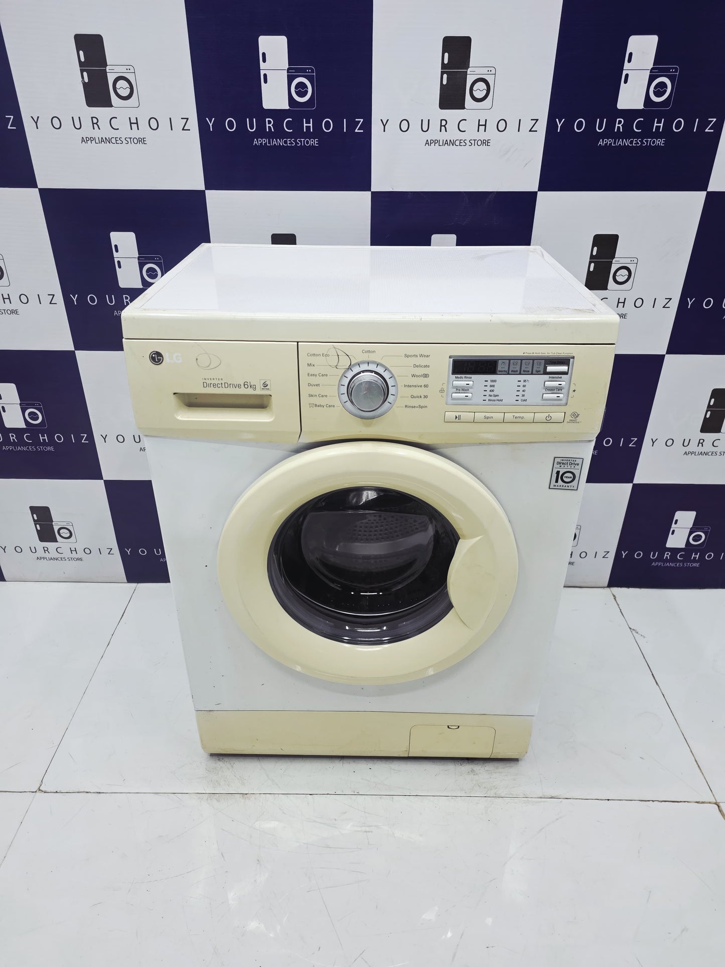 LG 6kg Front Load Fully Automatic Washing Machine Direct Drive  (Pre-Owned)