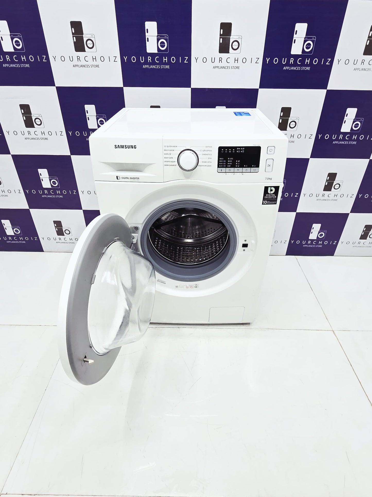 Samsung 7kg Front Load Fully Automatic Washing Machine Digital inverter  
(Pre-Owned)