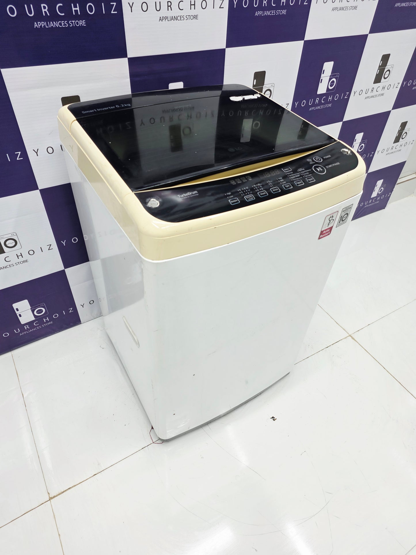 LG 6.2kg Top Load Fully Automatic Washing Machine Smart Inverter (Pre-Owned)