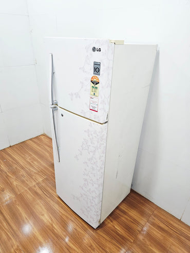 LG 285 L Double Door Refrigerator – White Floral (Refurbished)