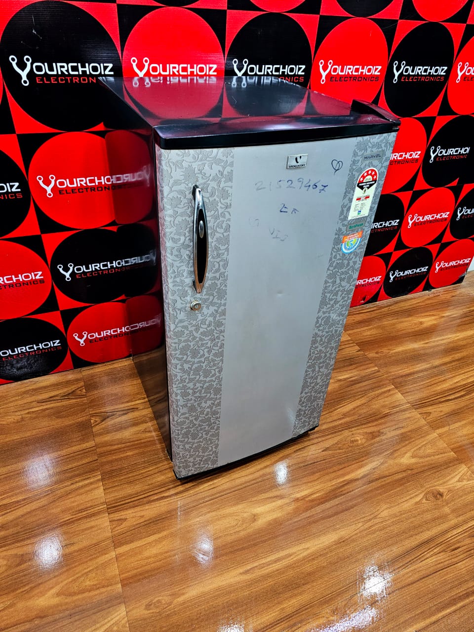 Videocon 180L Single Door Refrigerator – Marvel Silver Pattern (Refurbished)