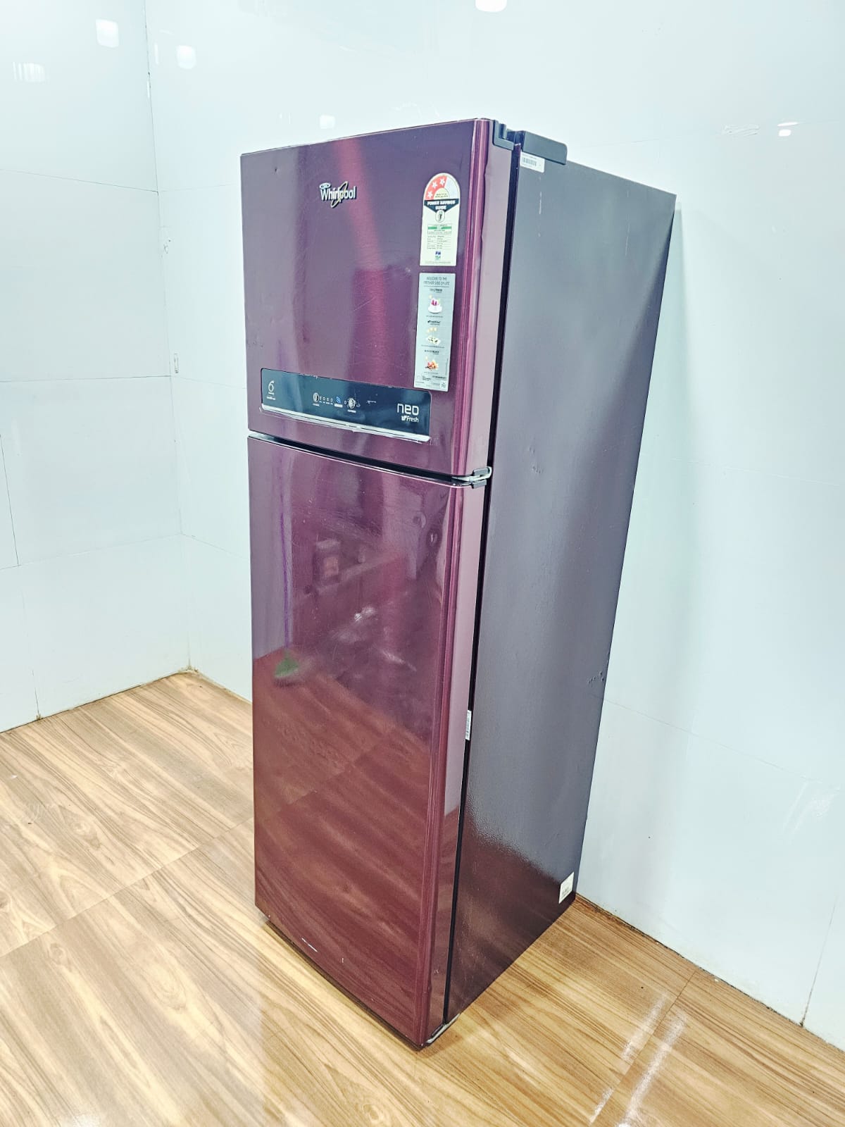 Whirlpool 292L Double Door Refrigerator – Purple (Refurbished)