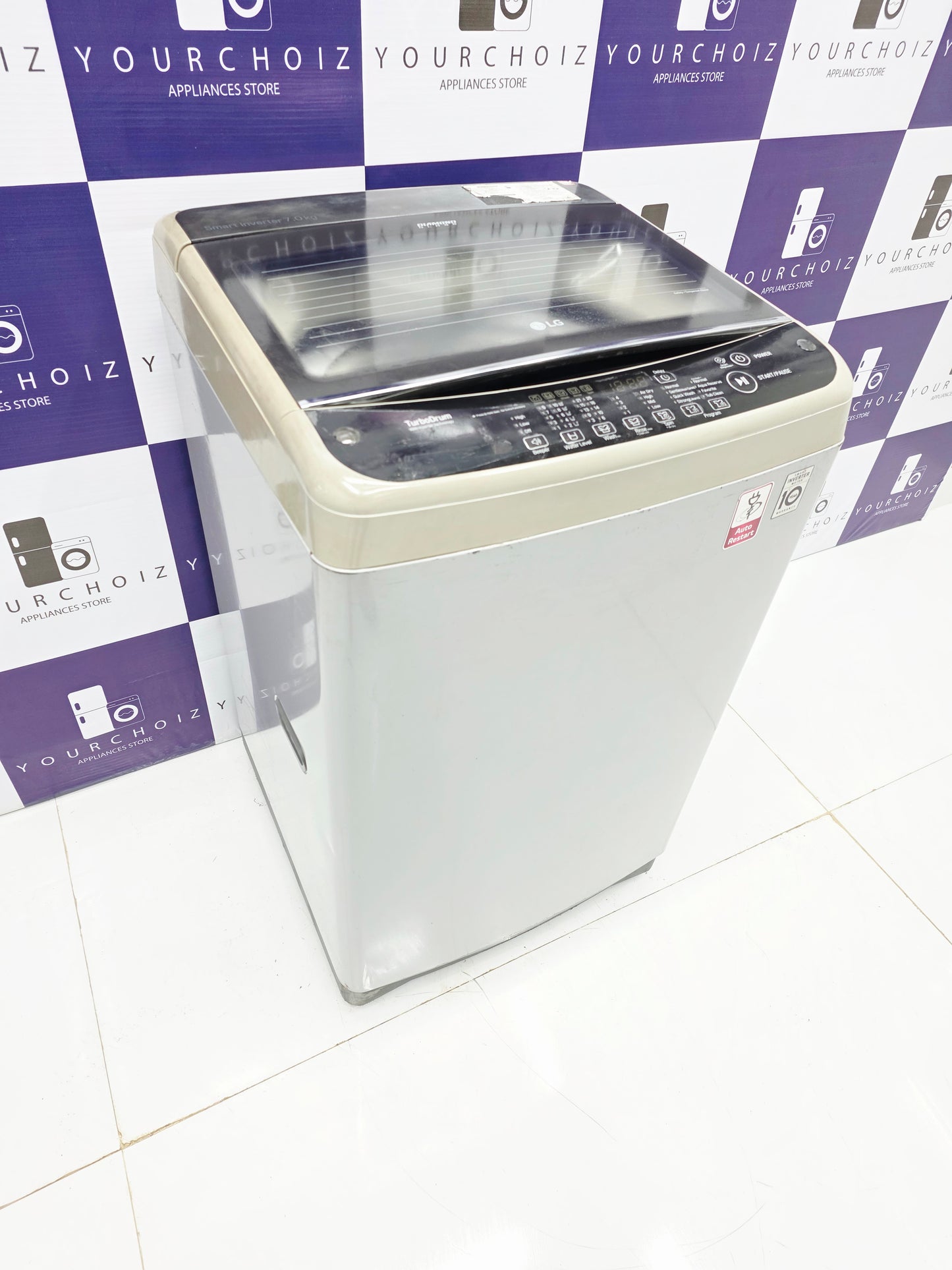 LG 7kg Top Load Fully Automatic Washing Machine Smart Inverter (Pre-Owned)