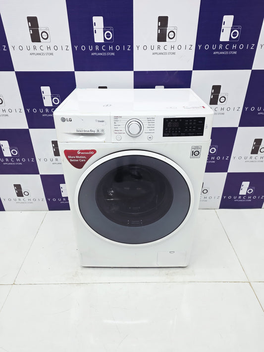LG 6kg Front Load Fully Automatic Washing Machine Inverter Direct Drive  (Pre-Owned)