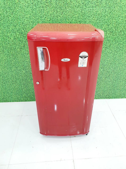 Whirlpool 190–200 L Single Door Refrigerator – Red Finish (Refurbished)