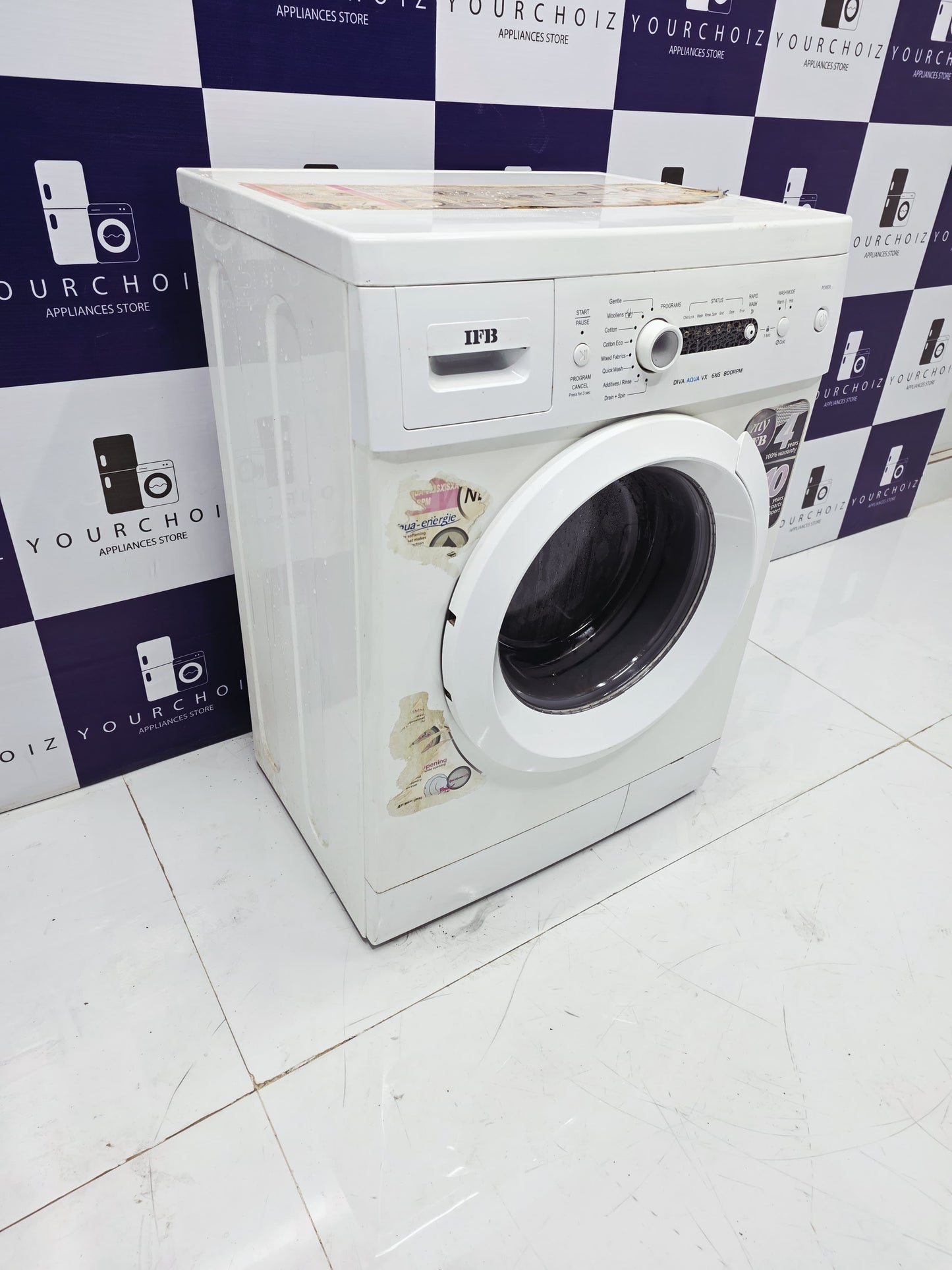 IFB 6kg Front Load Fully Automatic Washing Machine Diva Aqua VX (Pre-Owned)