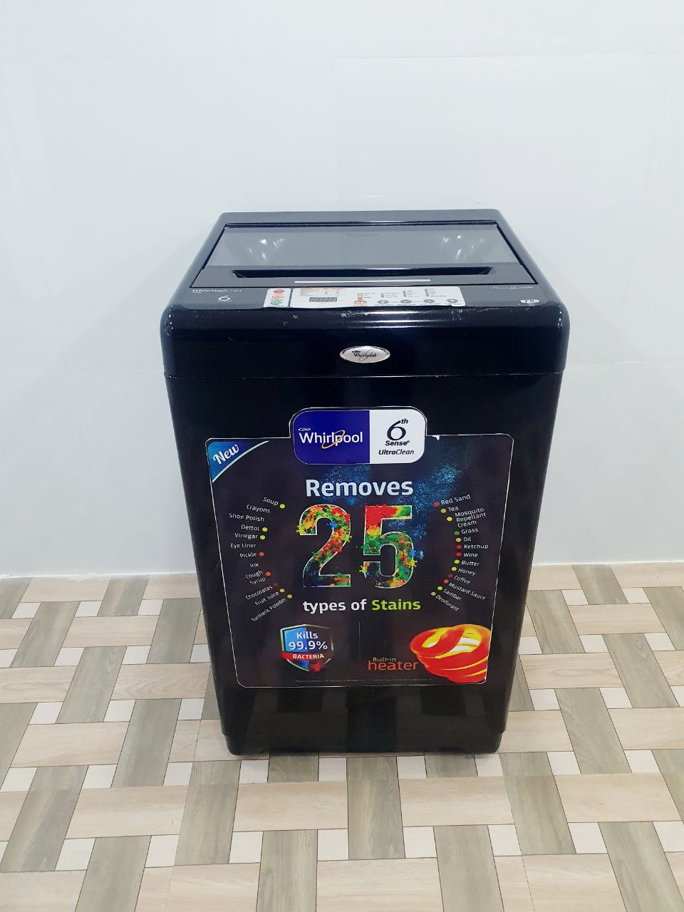 Whirlpool 7 Kg Fully Automatic Top Load Washing Machine – Black (Refurbished)