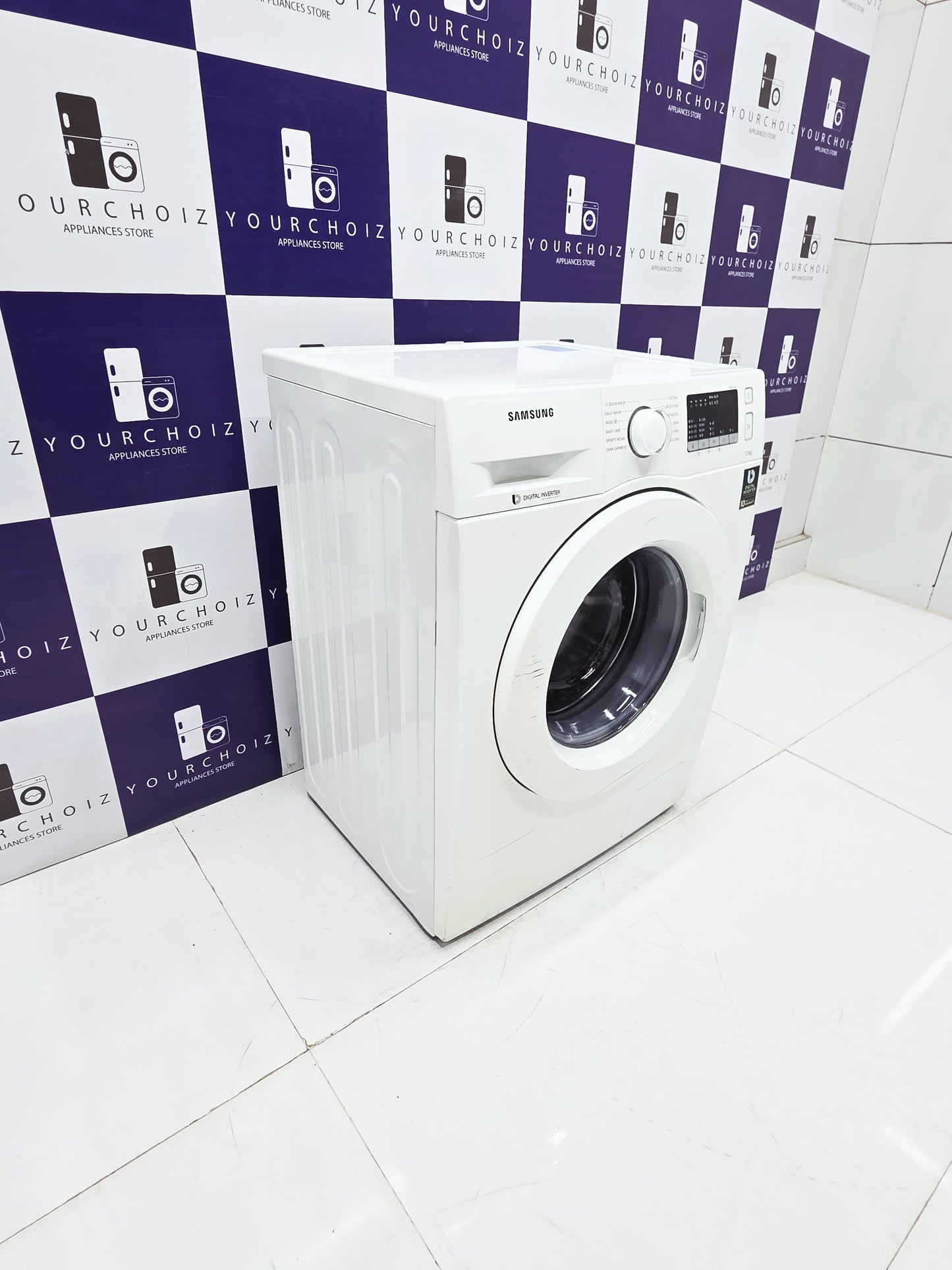 Samsung 7kg Front Load Fully Automatic Washing Machine Digital inverter  
(Pre-Owned)